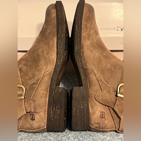Born Brown Ankle Boots with Buckle Detail women’s size 9M - Picture 7 of 12